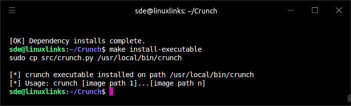 Installing Crunch
