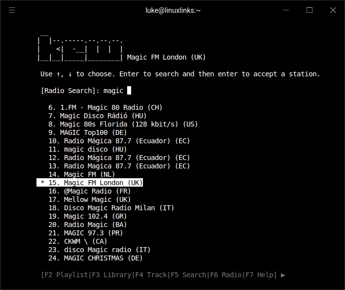 Internet radio with kew